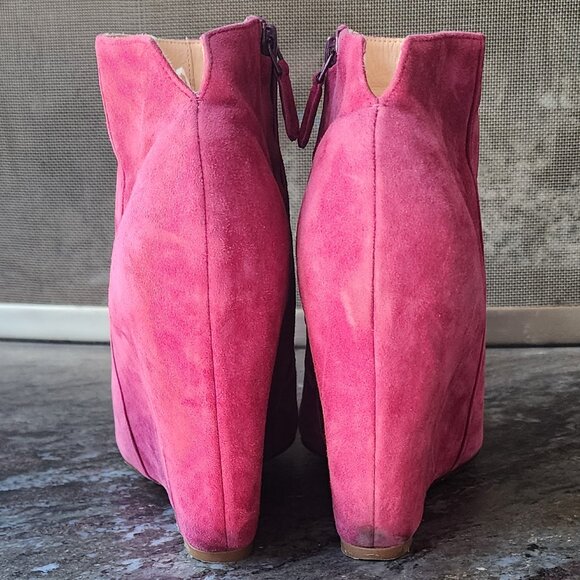 Cole Haan Winery Suede Wedge Verdi Bootie Size 8B - Picture 11 of 16